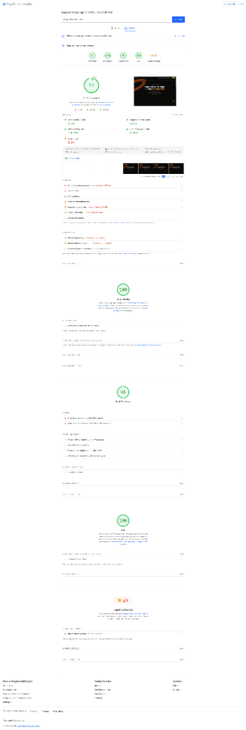 Final Desktop PageSpeed Result: 93 Performance, 100 Accessibility, 100 SEO