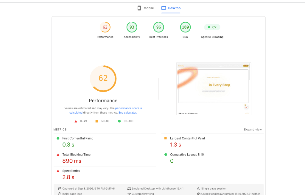 Intermediate Desktop Audit with 93 Accessibility & Agentic Crawl Verification
