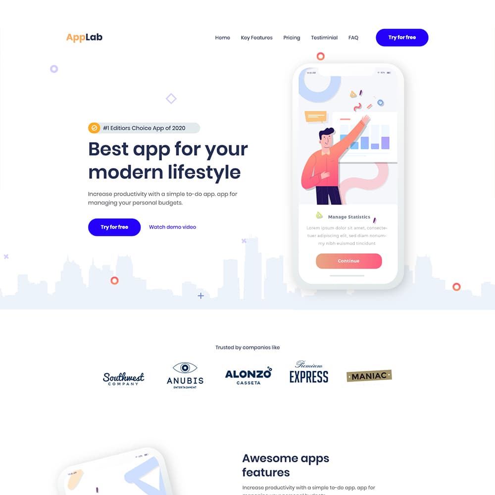 App Landing Page